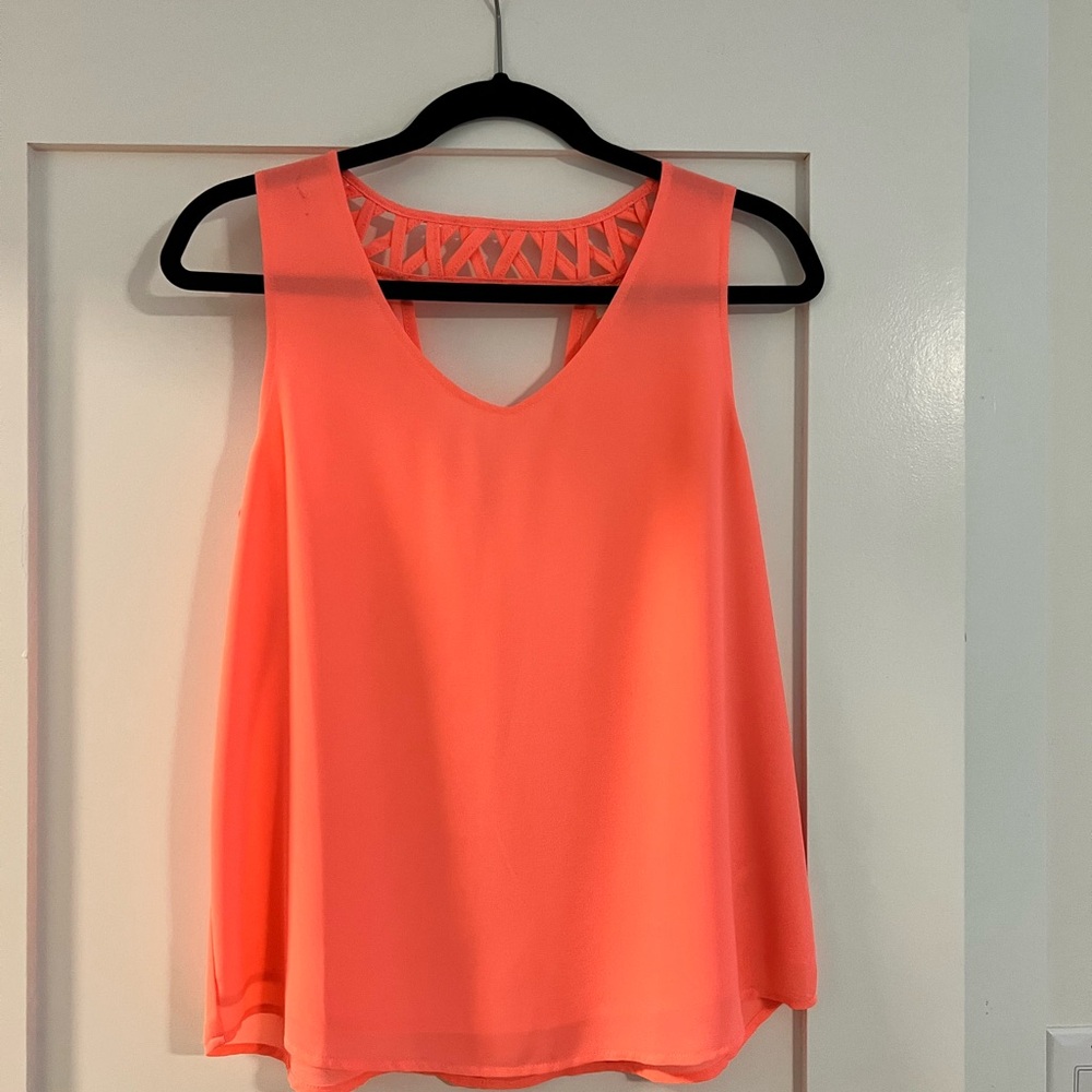 Coral Sleeveless Women's Top